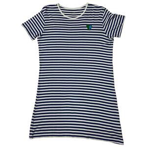 Tory Burch | Tory Sport Striped T-Shirt Dress - Blue/White - Large